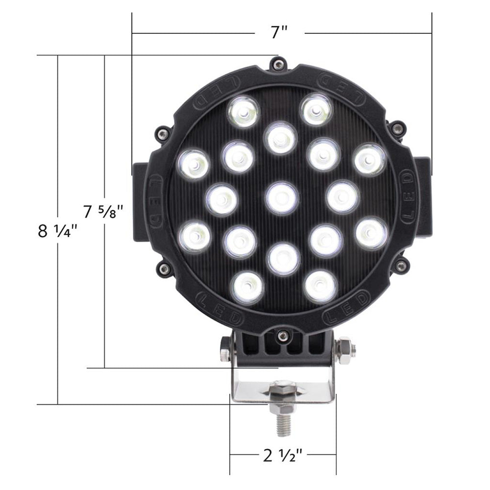 7" LED Spot Light with Aluminum Housing
