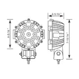 7" LED Spot Light with Aluminum Housing
