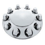 Chrome Dome Front Axle Cover Kit with 33mm Push On Nut Covers
