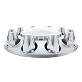Chrome Dome Front Axle Cover Kit with 33mm Push On Nut Covers