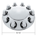 Chrome Dome Front Axle Cover Kit with 33mm Push On Nut Covers