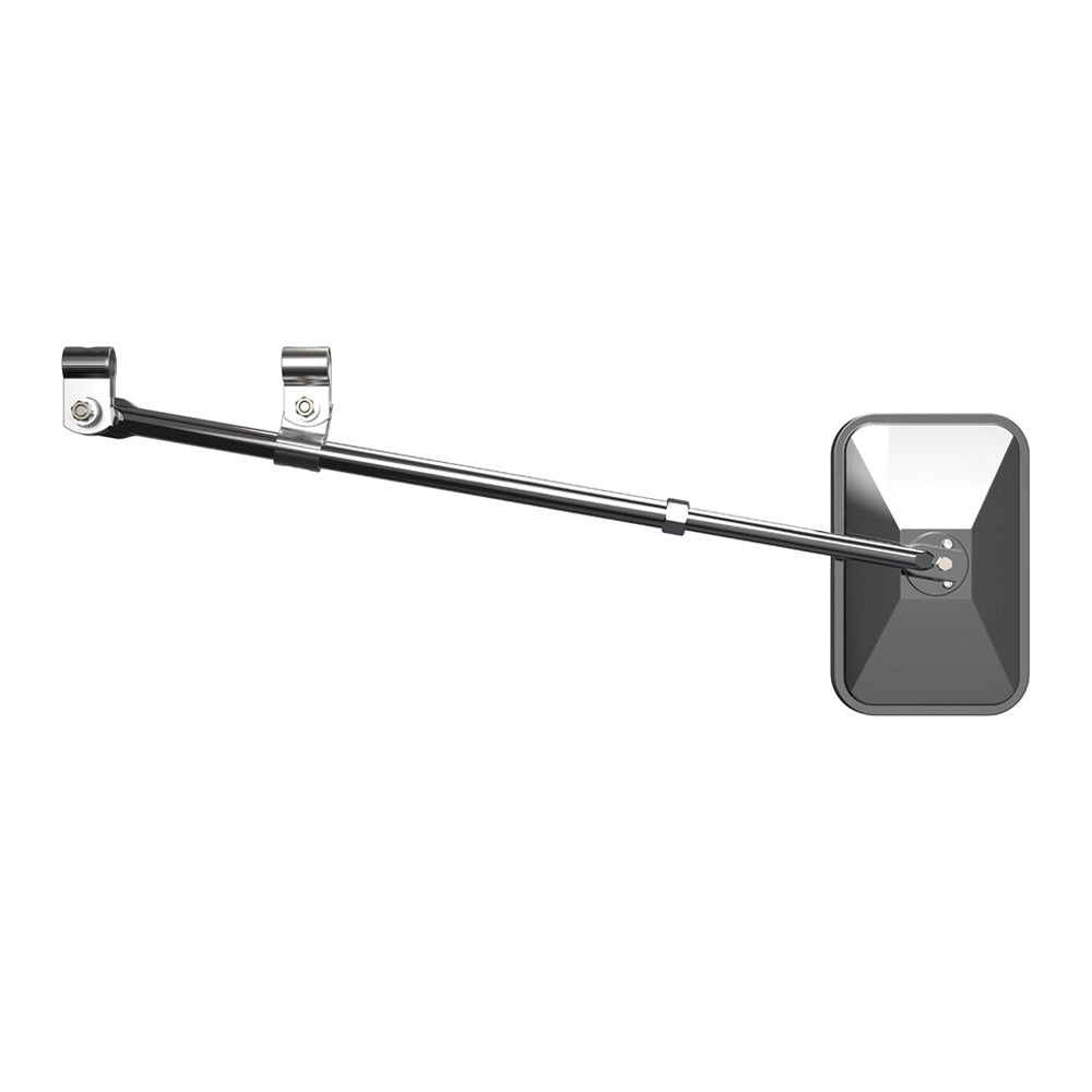 Oversize Load Extendable Arm and Flat Glass Mirror