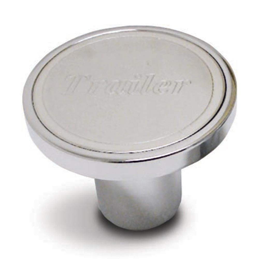 Chrome Aluminum Trailer Air Valve Knob - Thread On