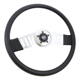 18" Black 2 Spoke Steering Wheel