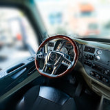 18" YourGrip Wood Steering Wheel for Peterbilt 579 & Kenworth T680