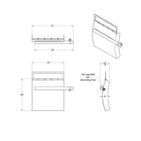 24" 430 Stainless Steel Quarter Fender with Tube Bracket Set