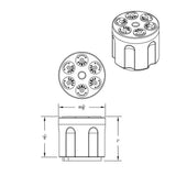 Gun Cylinder Gearshift Knob with 9/10 Speed Adapter - Thread On