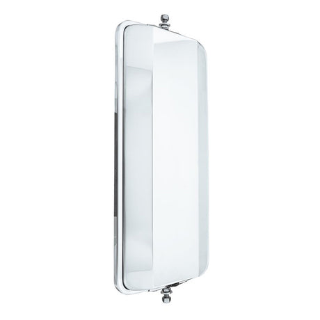 7" X 16" west coast stainless steel heated mirror, close-up