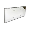 Peterbilt 389, 388 stainless steel license plate holder, close-up