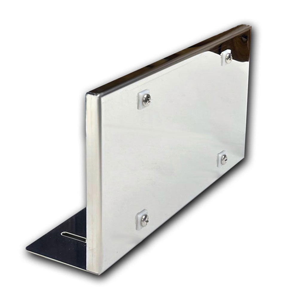 Stainless Steel Single Flanged License Plate Holder