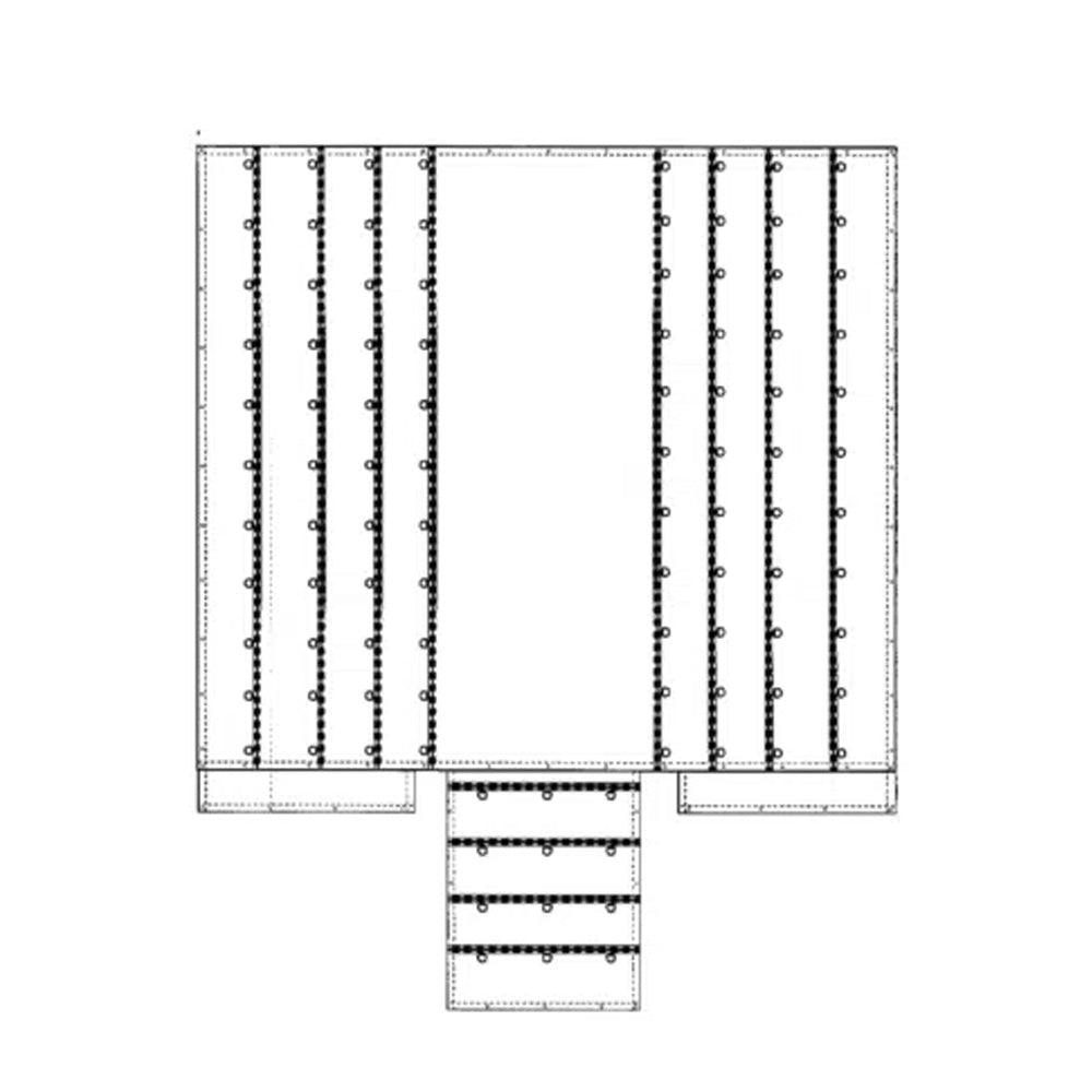 Standard Machinery Tarp with 10 Ft Drops