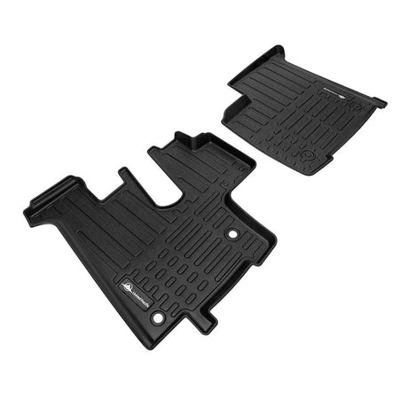 Close-up of RigGear floor mat set for Kenworth