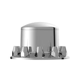 Chrome Dome Rear Axle Cover With 33mm Standard Style Push-On Nut Covers