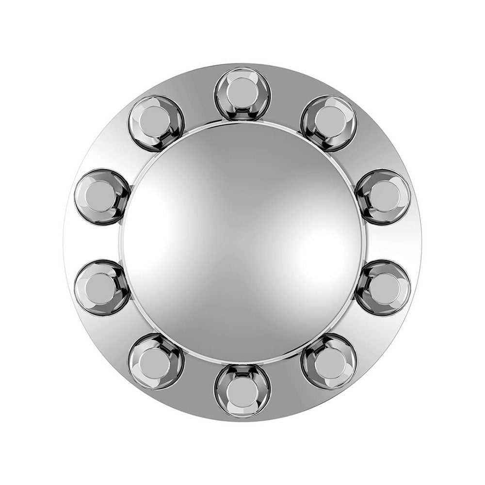 Chrome Dome Rear Axle Cover With 33mm Standard Style Push-On Nut Covers