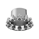 Chrome Dome Rear Axle Cover With 33mm Standard Style Push-On Nut Covers