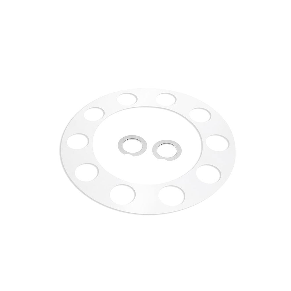Chrome Pointed Rear Axle Cover With 33mm Standard Style Push-On Nut Covers
