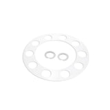 Chrome Pointed Rear Axle Cover With 33mm Standard Style Push-On Nut Covers