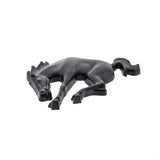 Plastic Matte Black Bucking Horse Emblem