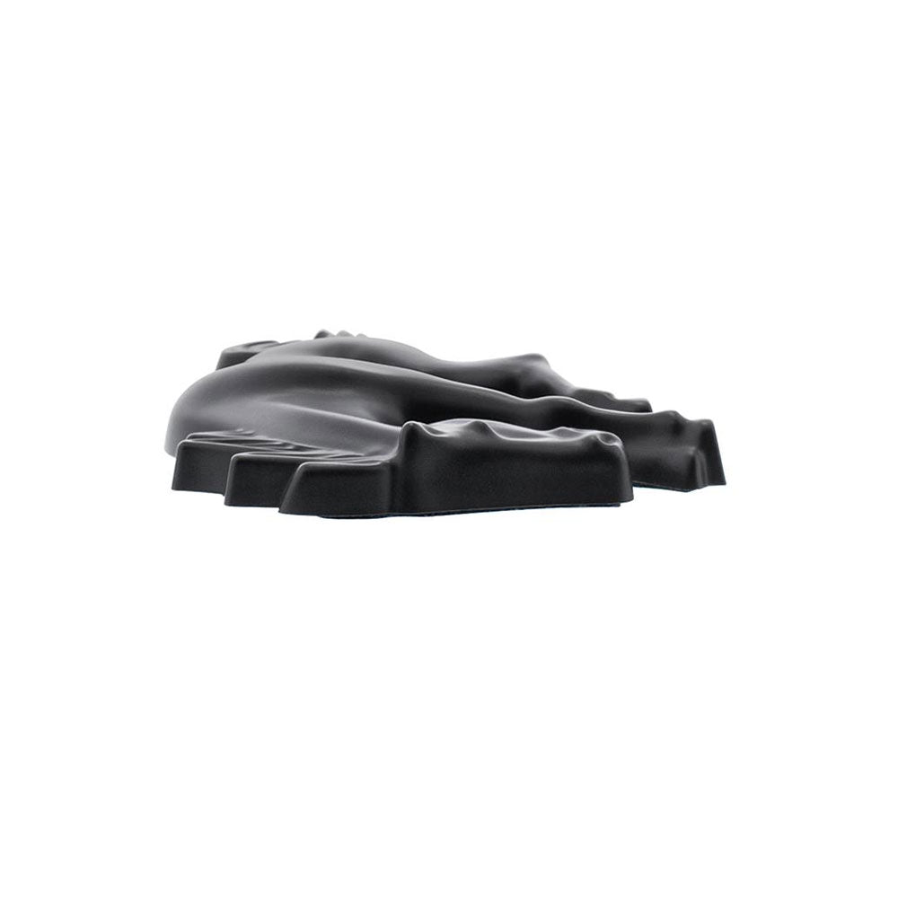 Plastic Matte Black Bucking Horse Emblem
