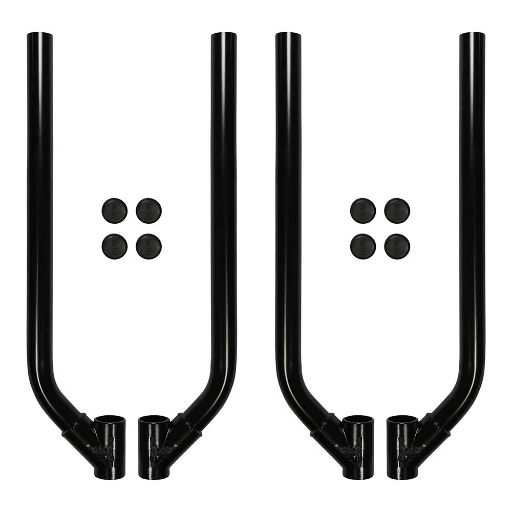 Black RoadKote Finish Standard Mounting Kit for Full Round FR-22 Fenders