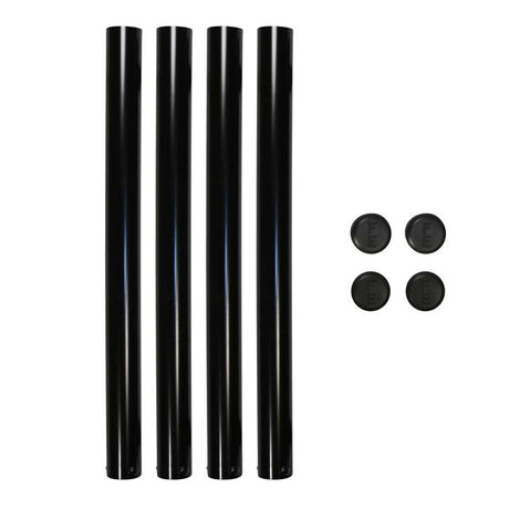 Black RoadKote finish post style mounting kit for full round FR-22 fenders