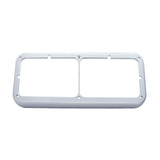 Chrome Plastic Rectangular Dual 4" X 6" Headlight Bezel