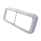 Chrome Plastic Rectangular Dual 4" X 6" Headlight Bezel