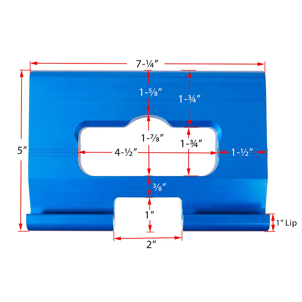 7-1/4" x 5" East Trailer J-Plate 7200LBS Aluminum Extruded Tie Down