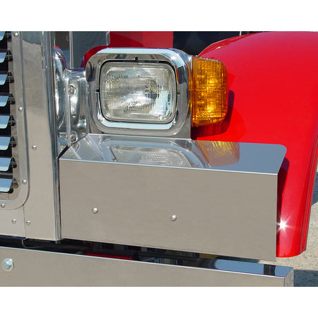 Peterbilt single headlight fender guard for semi trucks