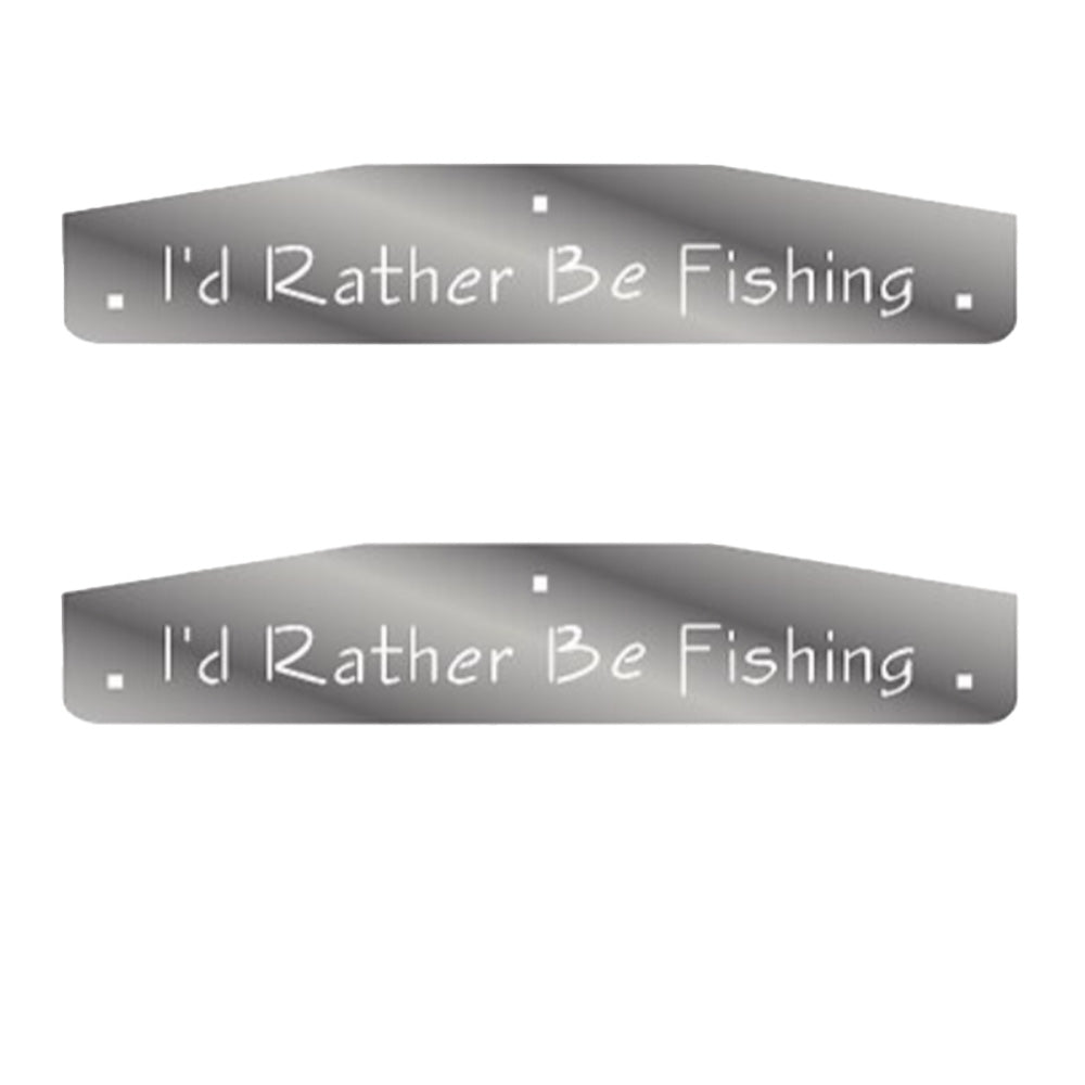 SS Fishing Mud Flap Weights w/Back Plates (PR)