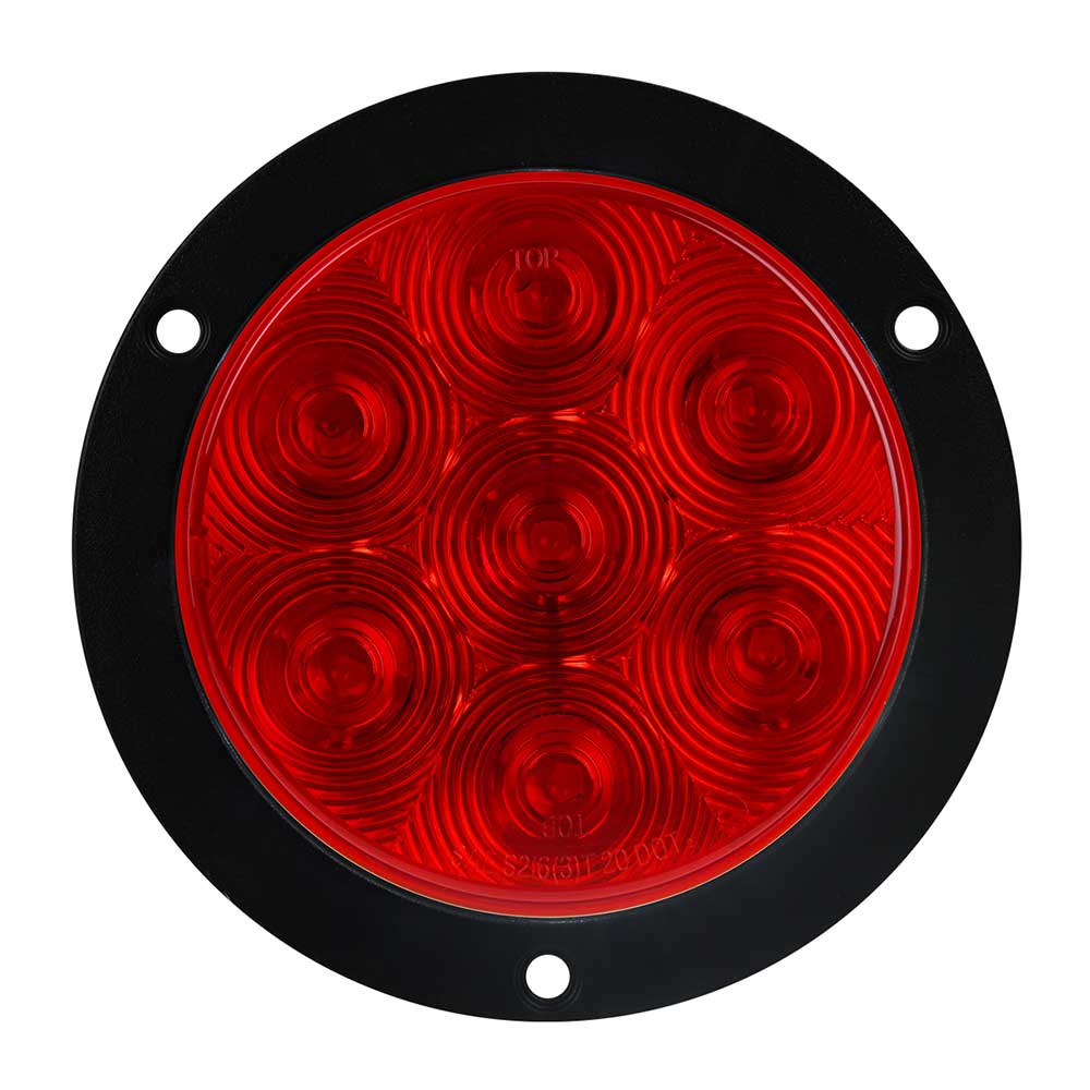 4" Highway 7 LED with Bezel Stop, Turn & Tail Light with 3 Pin Connection