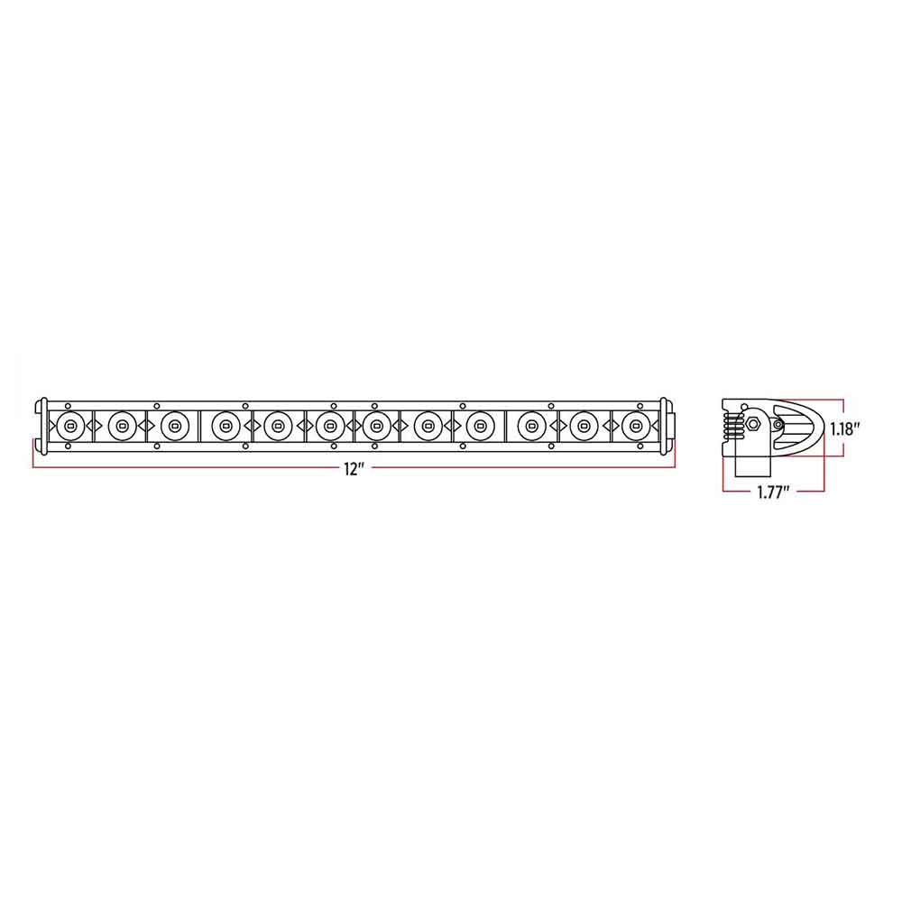 12" Flood/Spot Light Bar