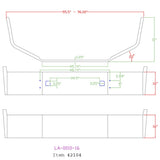Volvo WA, WIA  1988-97 16" Set Back Chrome Bumper