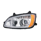 Kenworth T660 2007-2017 Chrome LED Headlight with Turn Signal & Position Light Bar