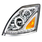 2013-2017 Volvo VN/VNL Chrome LED Headlight