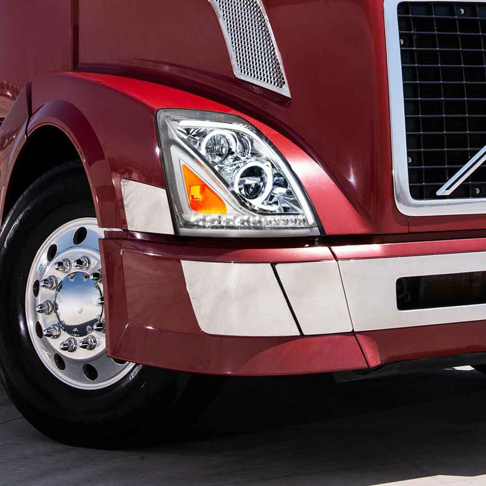 2013-2017 Volvo VN/VNL Chrome LED Headlight