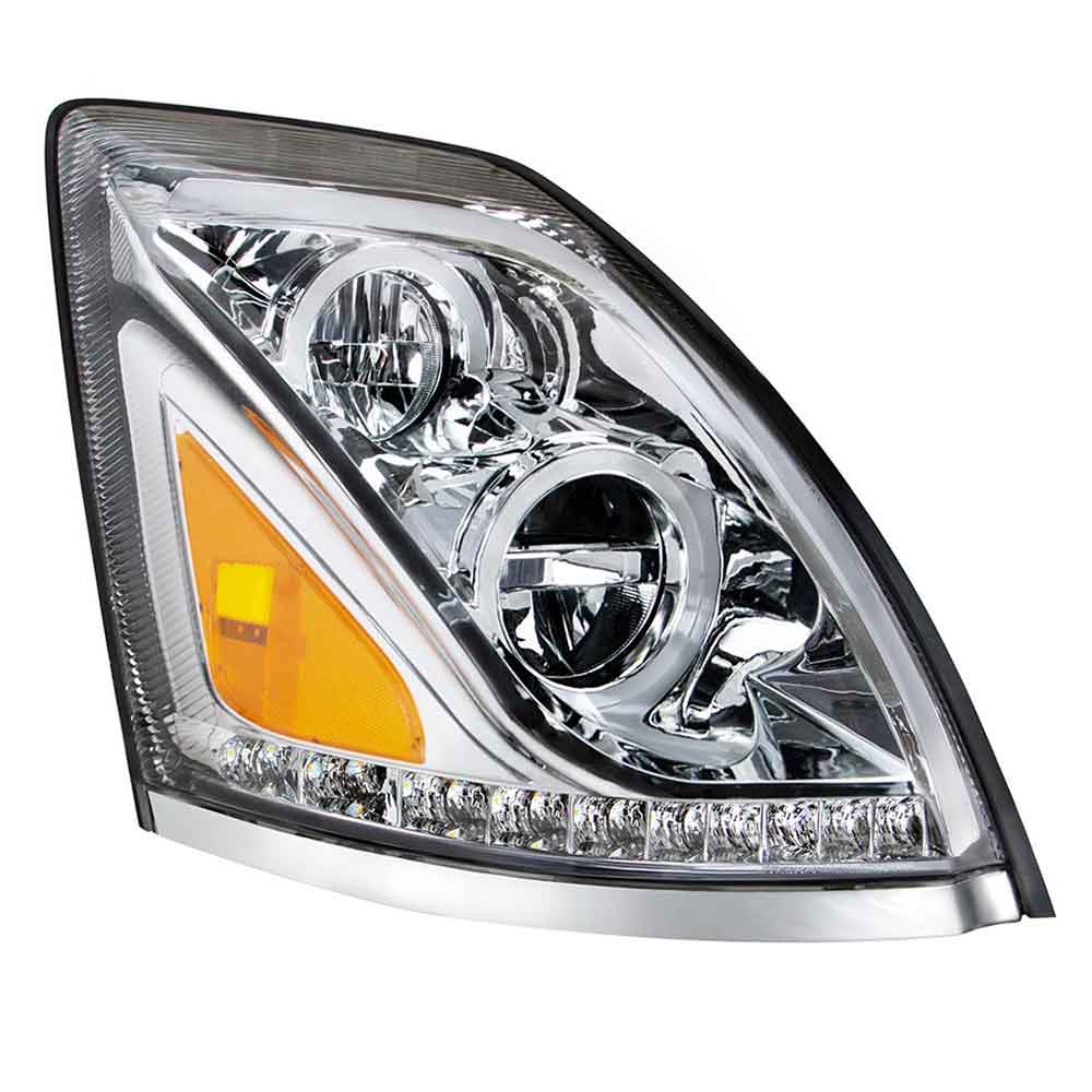 2013-2017 Volvo VN/VNL Chrome LED Headlight
