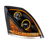 2013-2017 Volvo VN/VNL Black LED Headlight