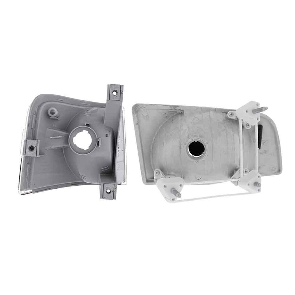 1996-2003 Volvo VN Black Headlight Assembly and Turn Signal Set (4PCS)