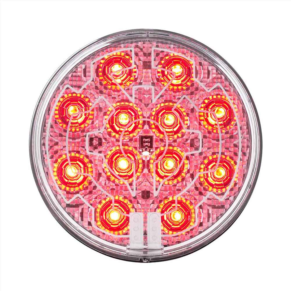 12 LED 4" Round Light with Heated Lens