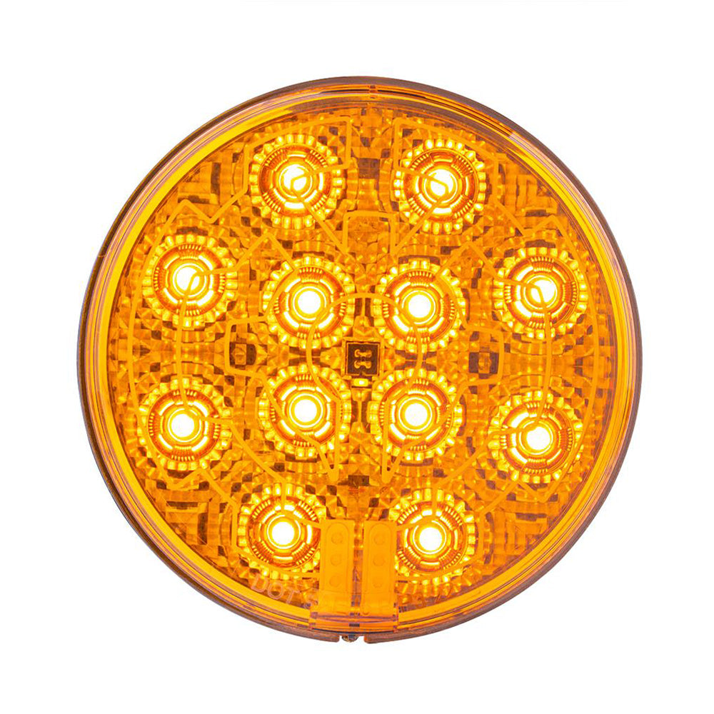 12 LED 4" Round Light with Heated Lens