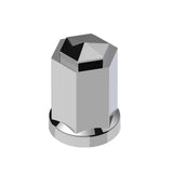 33mm x 3" Chrome Plastic Hexagon Style Thread-On Nut Cover