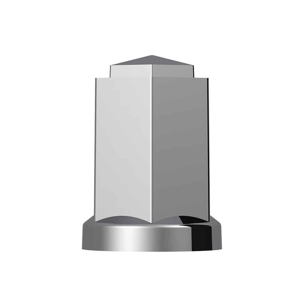 33mm x 3" Chrome Plastic Hexagon Style Thread-On Nut Cover
