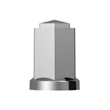33mm x 3" Chrome Plastic Hexagon Style Thread-On Nut Cover