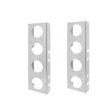 13" Stainless Steel Front Air Cleaner Light Bracket with 4-2" Light Cutouts