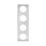 13" Stainless Steel Front Air Cleaner Light Bracket with 4-2" Light Cutouts