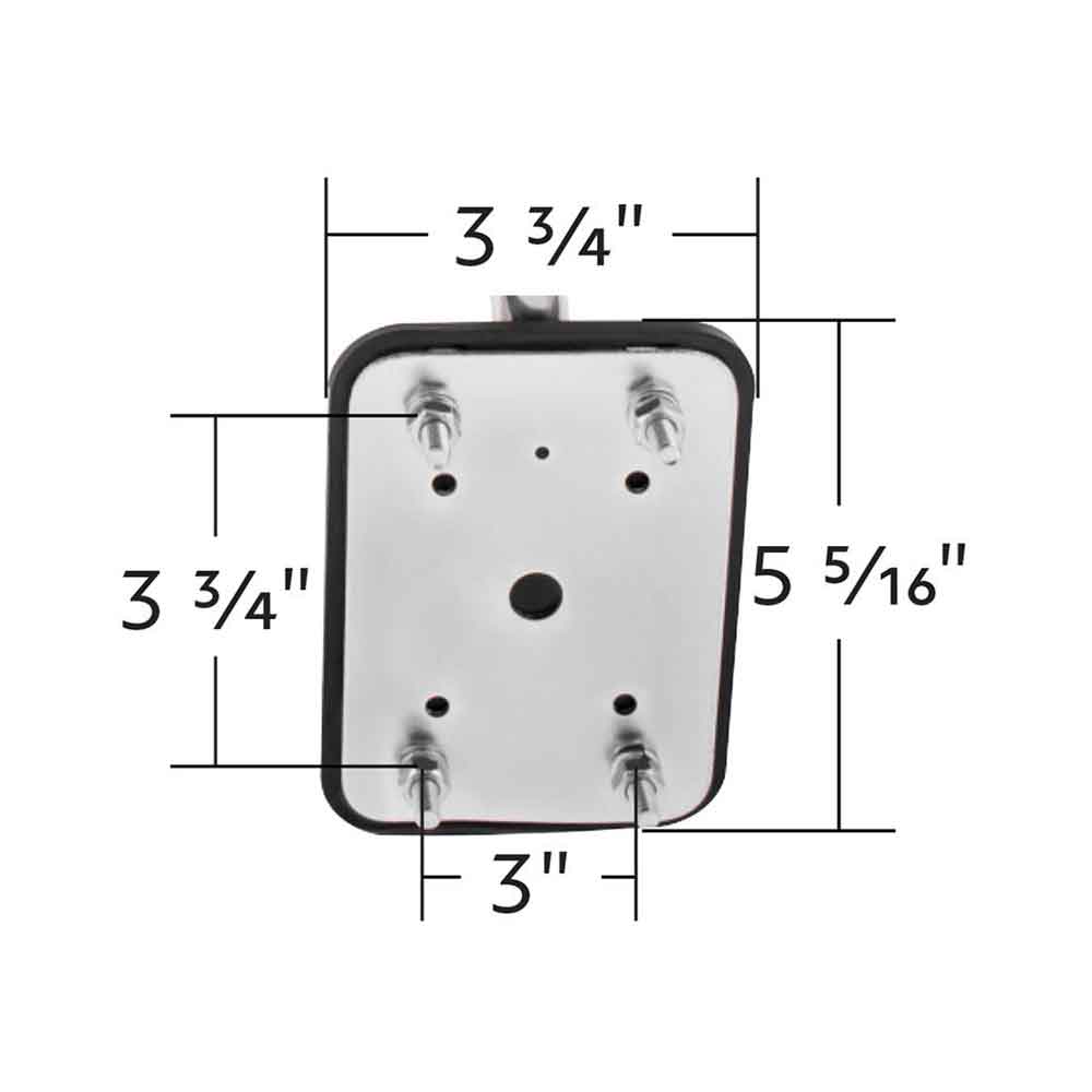 8.5" Pod Mount Convex Mirror