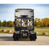 70"H x 80"W 300 Series 3 Door Stainless and Poly Layer Cab Rack