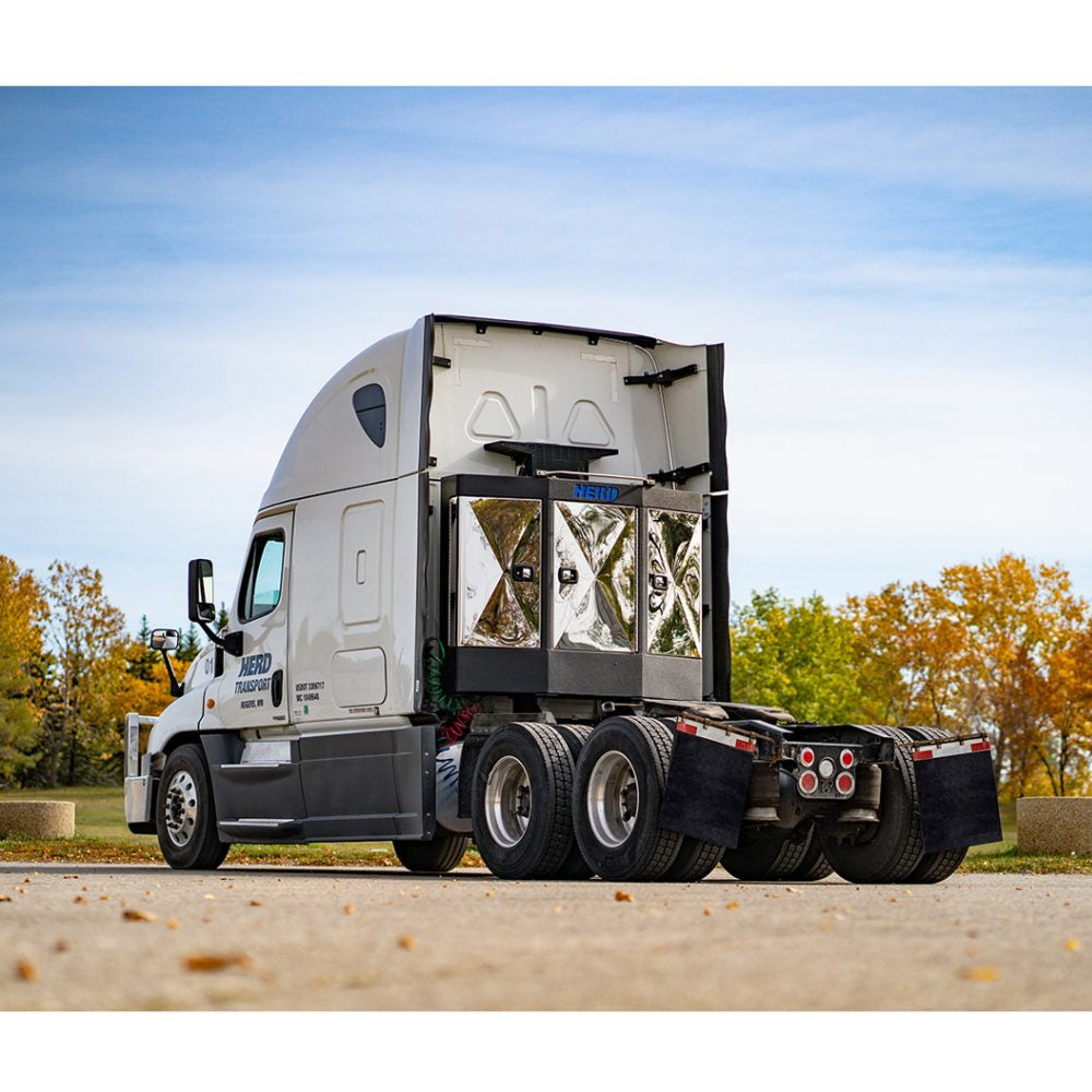 70"H x 80"W 300 Series 3 Door Stainless and Poly Layer Cab Rack