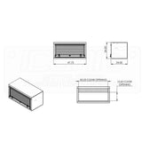 Smooth Aluminum Tool Box with Roll-Up Door 48"L